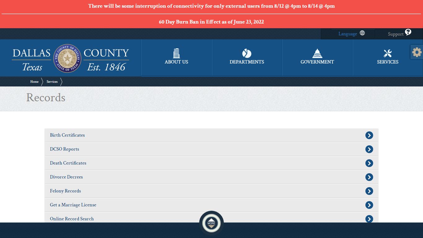Dallas County | Records